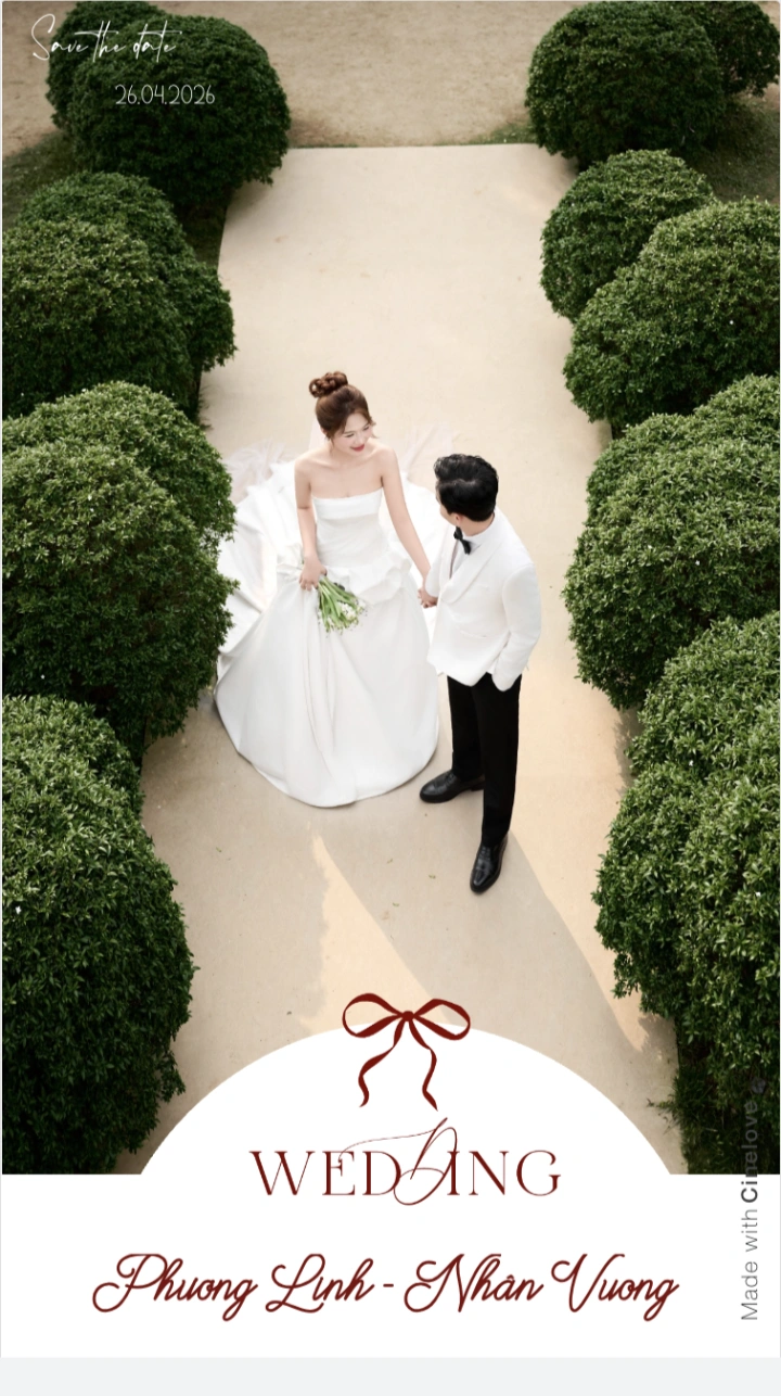Thiệp cưới online Linh Vương từ Cinelove