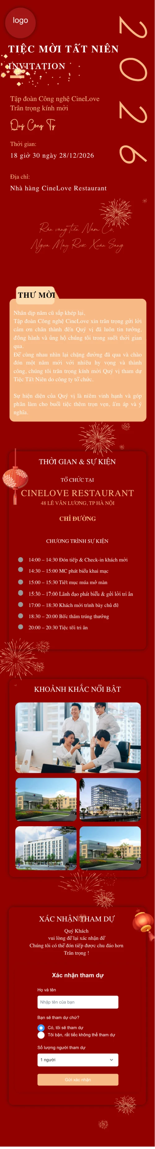 Thiệp online miễn phí - Thiệp Tất Niên 2 | Cinelove