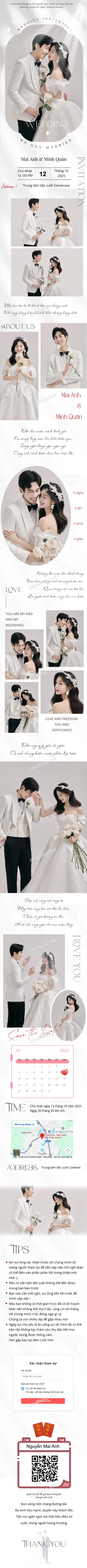 Thiệp cưới online miễn phí - Thiệp cưới trắng bạc khung vòm | CineLove